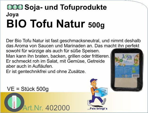 402000 - Tofu natur Bio Joya 500g (8St/Kt)