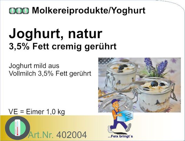 402004 - Joghurt natur 3,5% (1kg)
