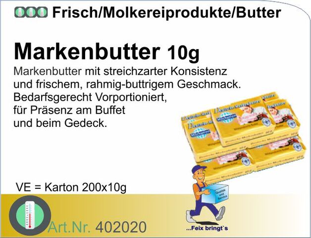 402020 - Markenbutter 10g (200St./Kt.)