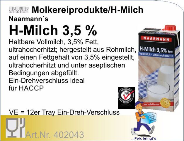 402043 - H-Vollmilch Milch 3,5% MSV (12St./Kt.)