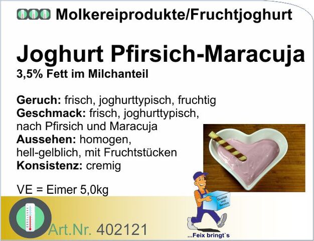 402121 - Fruchtjoghurt Pfirsich-Maracuja 3,5% (5kg)