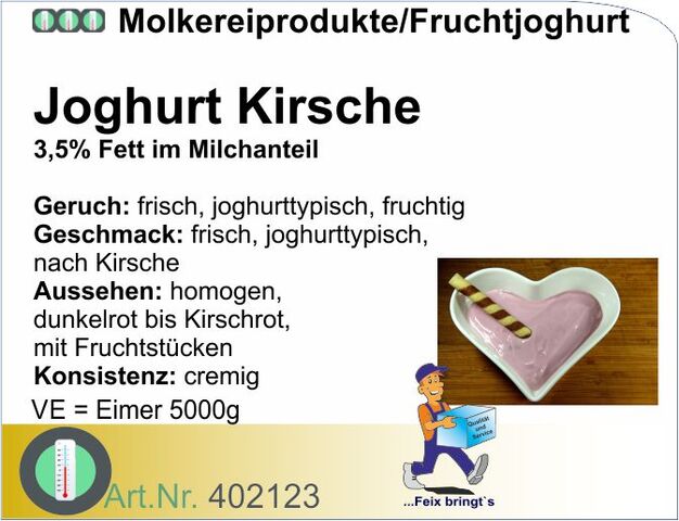 402123 - Fruchtjoghurt Kirsch 3,5% (5kg)