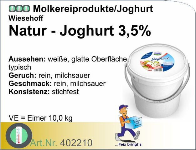 402210 - Joghurt lose stichfest 3,5% 10kg