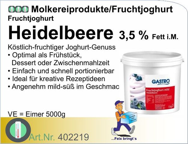 402219 - Fruchtjoghurt Heidelbeere 3,5% (5kg)