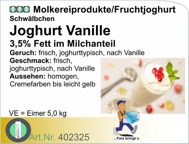 402325 - Fruchtjoghurt Vanille 3,5% (5kg)