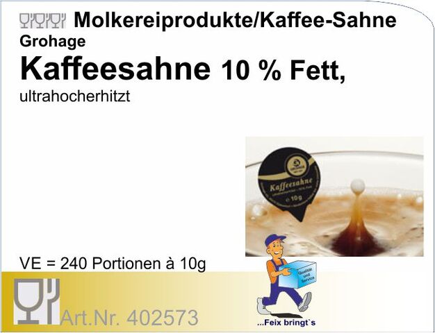 402573 - Kaffeesahne 10% (240x7.5g/Kt.)