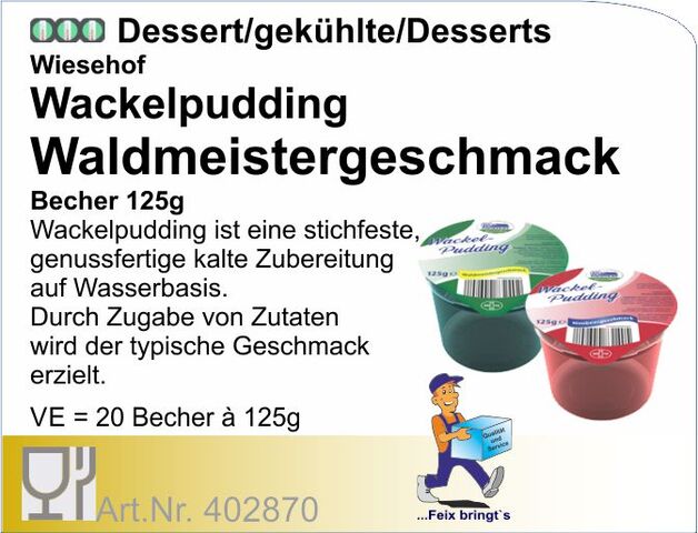 402870 - Wackelpudding Himbeere/Waldmeister125g (20St/Kt)