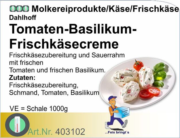 403102 - Tomaten-Basilikum-Frischkäsecreme (1kg)