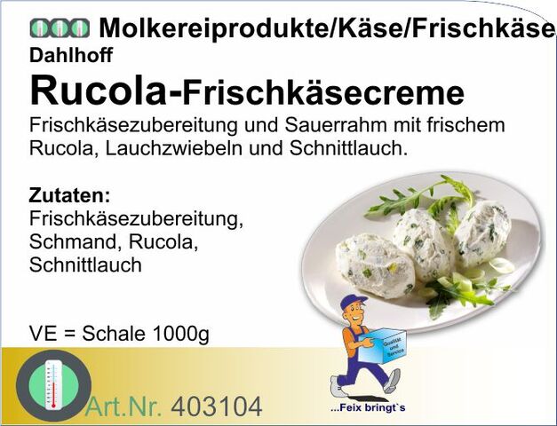 403104 - Rucola-Frischkäsecreme (1kg)