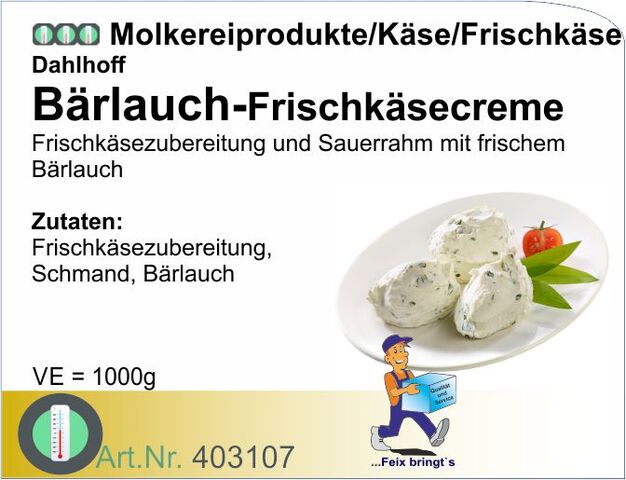 403107 - Bärlauch-Frischkäsecreme (1kg)