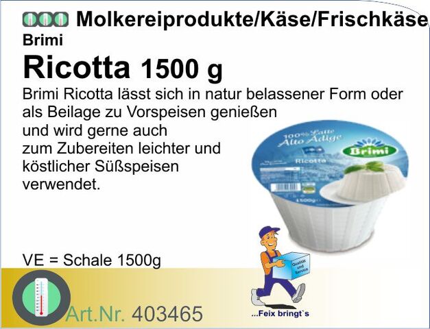 403465 - Ricotta-Frischkäse 40% 1,5kg