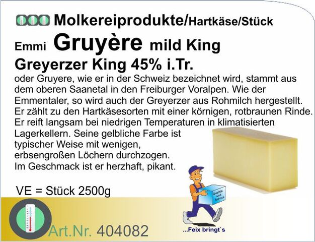 404082 - Gryerzer King 45% ca.2,5kg Schweiz