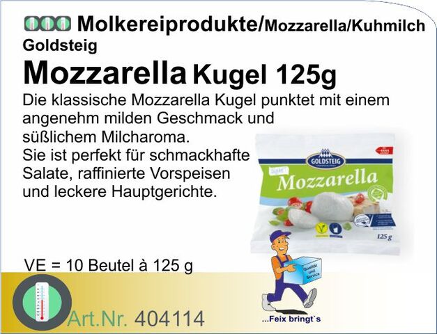 404114 - Mozzarella 125g (10St./Kt.)