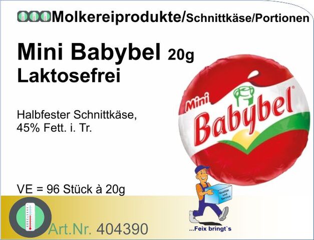 404390 - Babybel Mini 20g laktosefrei (96St/Kt)