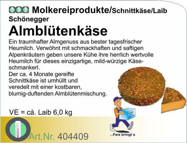 404409 - Almblütenkäse Schönegger 50% ca. 6kg