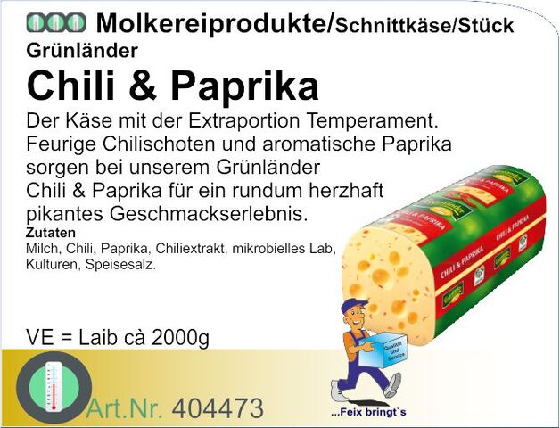 404473 - Grünländer Chilli-Paprika 48% ca. 2,9kg