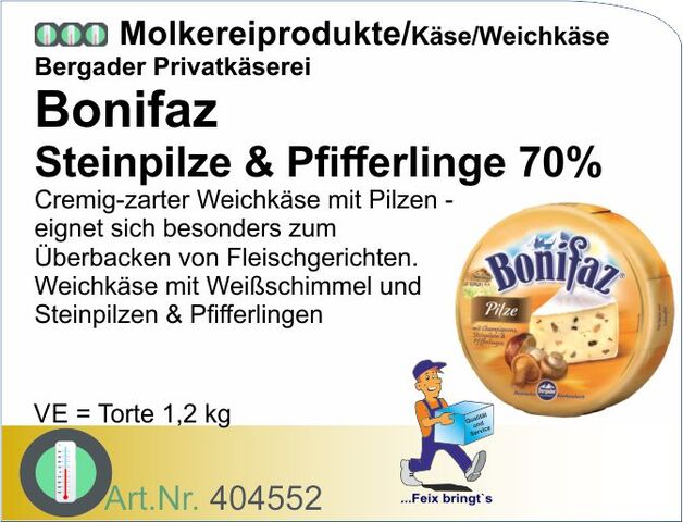 404552 - Bonifaz Steinpilze & Pfifferlinge 70% ca. 1,2kg Torte