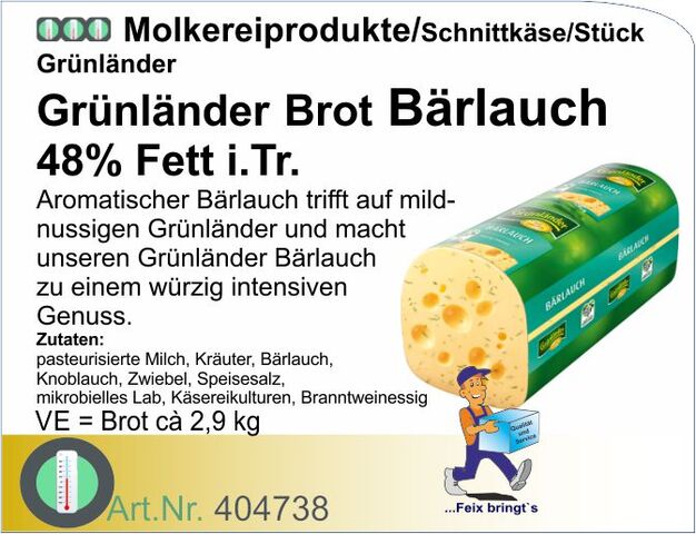 404738 - Grünländer Bärlauch 48% ca. 2,9kg