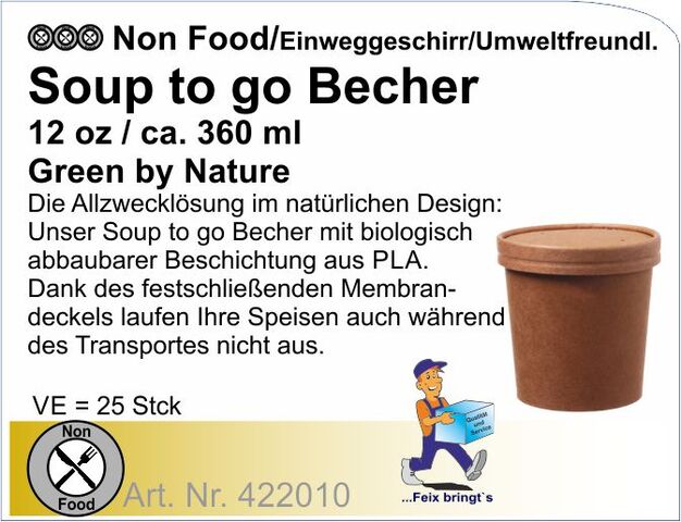 422010 - Soup to Go Becher 12oz (20x25St./Kt)