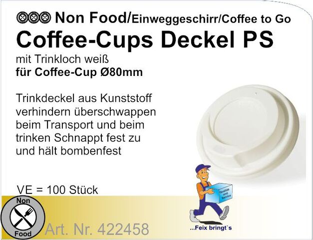 422458 - Coffee-Cups Deckel 200/300ml Ø 8/10oz 79,5mm (10x100St./Kt.)