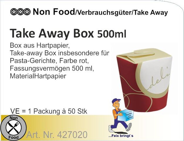 427020 - Take away Box 500ml (10x50St./Kt)