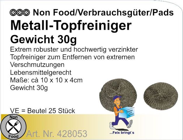 428053 - Topfreiniger Metall 30g (20x25St/Kt) G