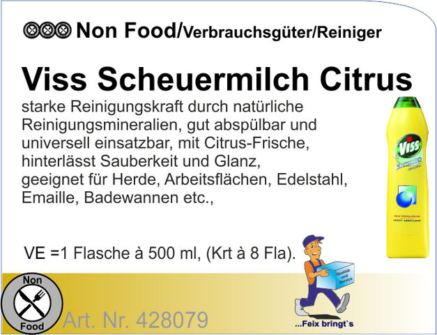 428079 - Scheuermilch Citrus Viss 500ml (8Fl/Kt)