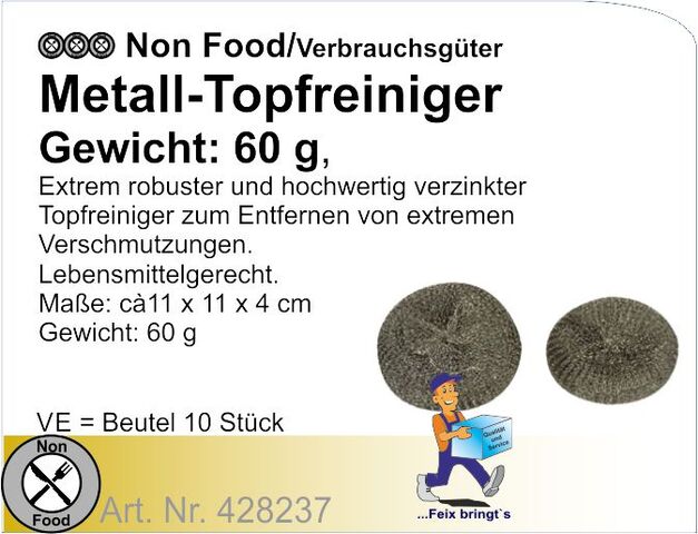 428237 - Topfreiniger Metall 60g (30x10St/Kt) G