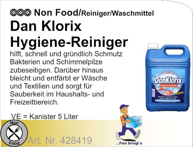 428419 - Klorix Dan Hygienereinger 5 L