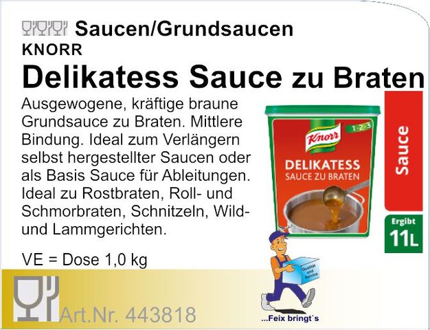 443818 - KNORR Delikatess Sauce zu Braten 1kg  o. DZ