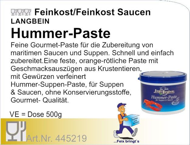 445219 - Hummer-Suppen-Paste (6 VE à 500g/Kt)