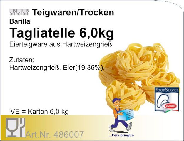 486007 - Tagliatelle gelb GV 6,0kg