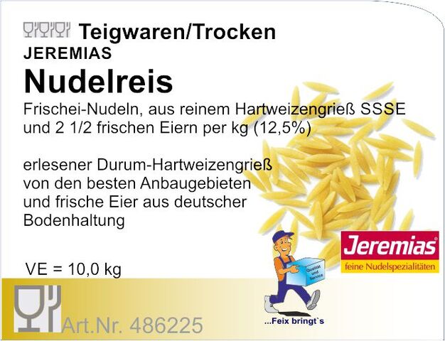 486225 - Nudelreis (Frischei) 10kg