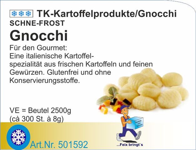 501592 - Gnocchi 8g (2x2,5kg/Kt) Schn