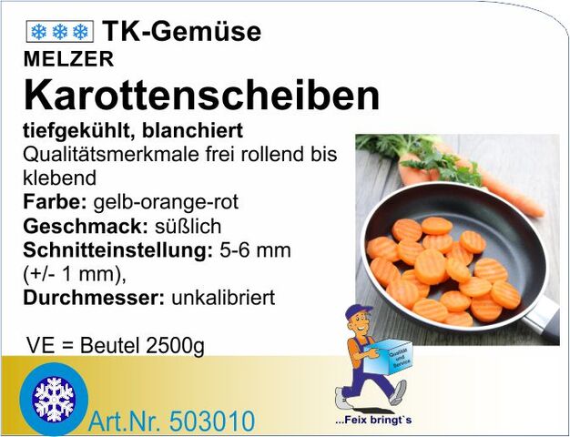 503010 - Karotten in Scheiben (4x2,5kg/Kt.)