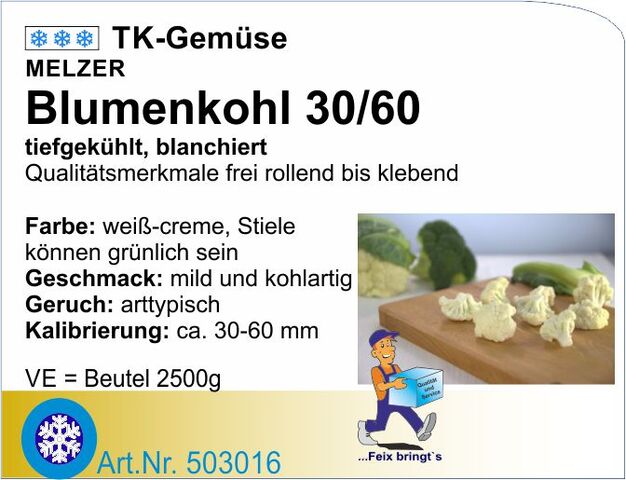 503016 - Blumenkohl 30/60 (4x2,5kg/Kt.)