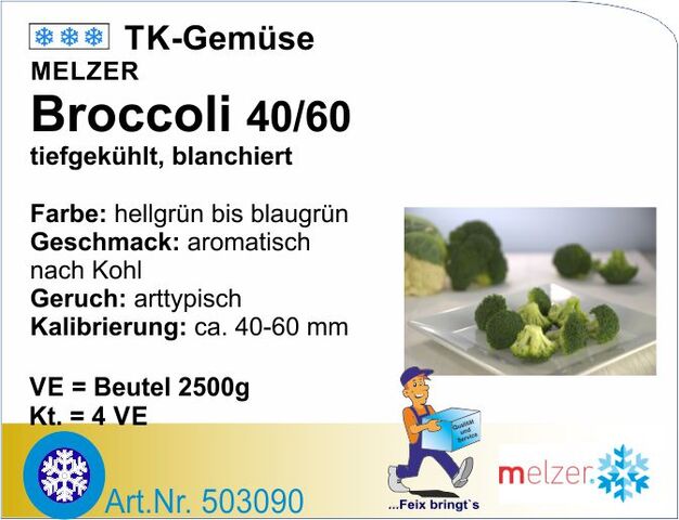 503090 - Broccoli-Röschen 40/60 mm (4x2,5kg/Kt.)