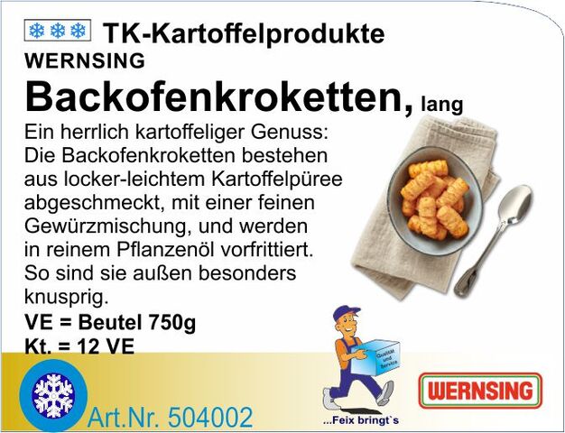 504002 - Kroketten Backofen 750g (12Btl./Kt)