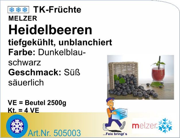 505003 - Heidelbeeren (4x2,5kg/Kt)