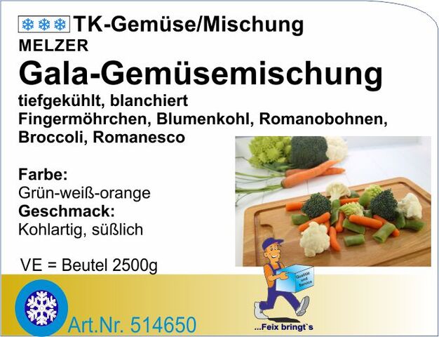 514650 - Gala-Gemüsemischung (4x2,5kg/Kt)