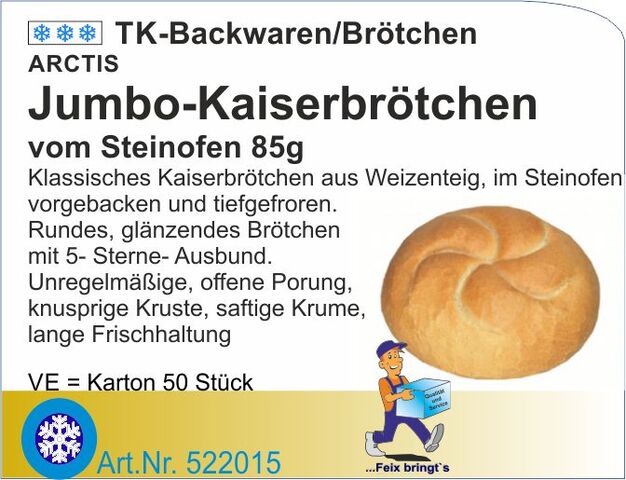 522015 - Kaiserbrötchen Jumbo 85g (50St/Kt)