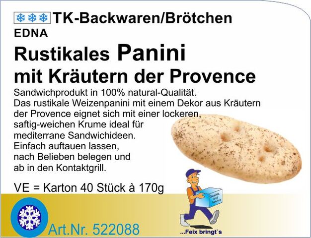 522088 - Panini mit Kräutern 170g (40St/Kt)  Ed