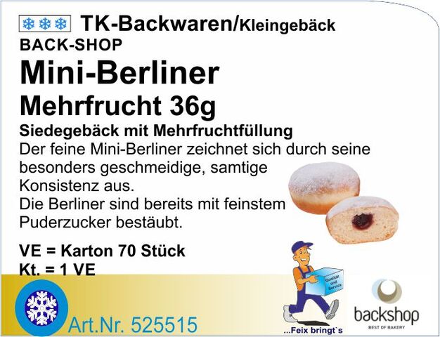 525515 - Berliner-Minis Mehrfrucht 36g (70St/Kt)
