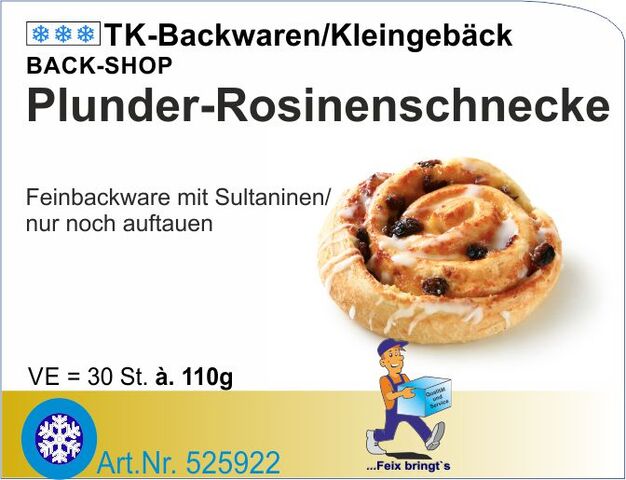 525922 - Rosinenschnecke-Plunder 110g (30St/Kt) B