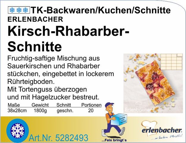 5282493 - Kirsch-Rhabarber-Schnitte 1800g (20St.) E