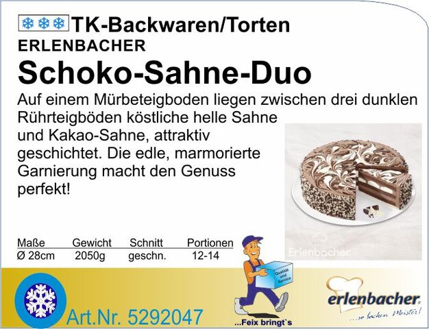 5292047 - Schoko-Sahne-Duo 2050g Ø 28cm  E