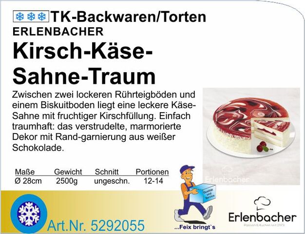 5292055 - Kirsch-Käse-Sahne-Traum 2500g Ø 28cm E