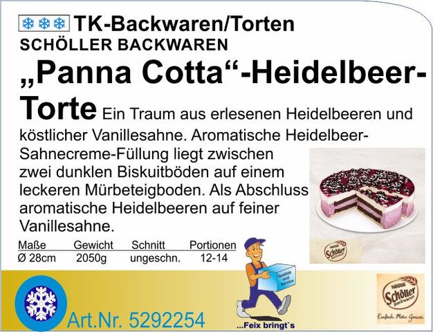 5292254 - Heidelbeer-Torte 2050g SCH