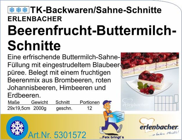 5301572 - Beerenfrucht-Buttermilch-Schnitte 2000g (12Port.) E