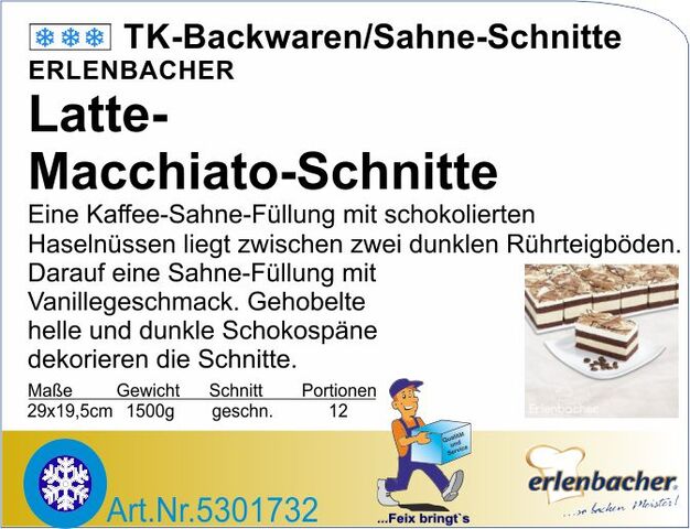 5301732 - Latte-Macchiato-Schnitte 1500g (12Port.) E